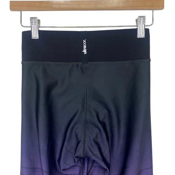 ULTRACORE Ombre Camo Leggings Purple High Waisted Womens M Compression Shapewear - Picture 7 of 8